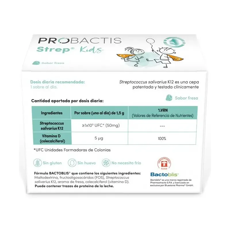 Probactis strep kids fresa 30 sobres | Farmacia Barata Probactis strep kids fresa 30 sobres | Farmacia Barata