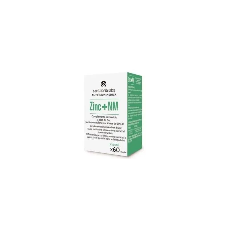 Nutrición médica zinc+ nm 60caps | Farmacia Barata
