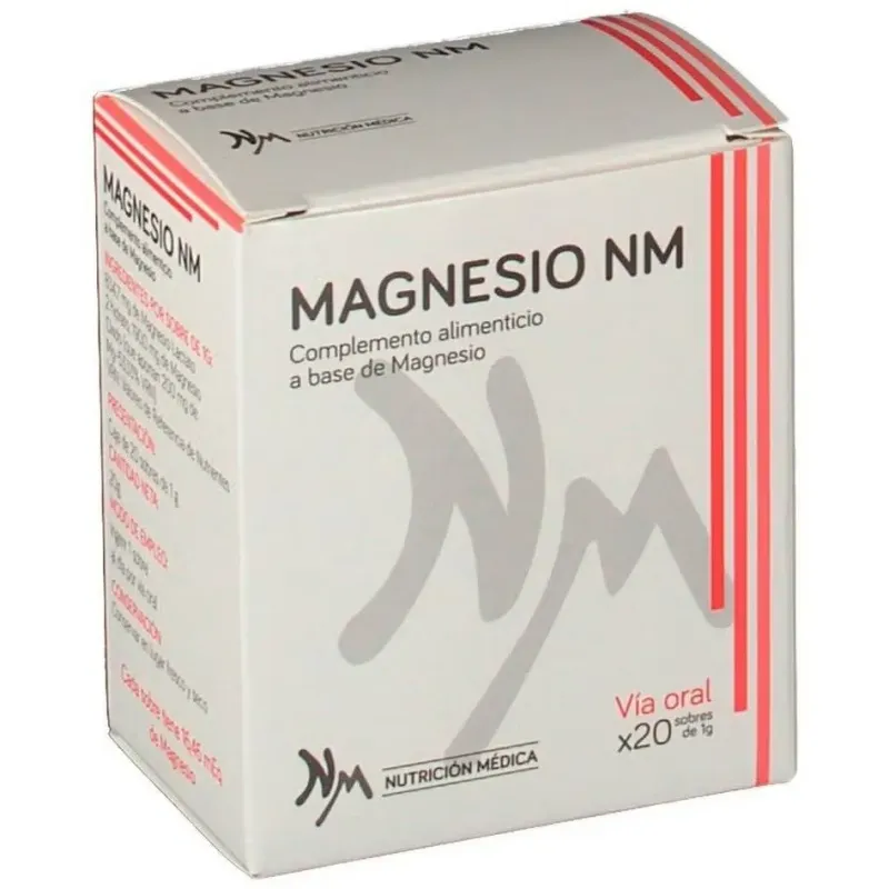 Nutricion medica magnesio 1g 20 sobres | Farmacia Barata