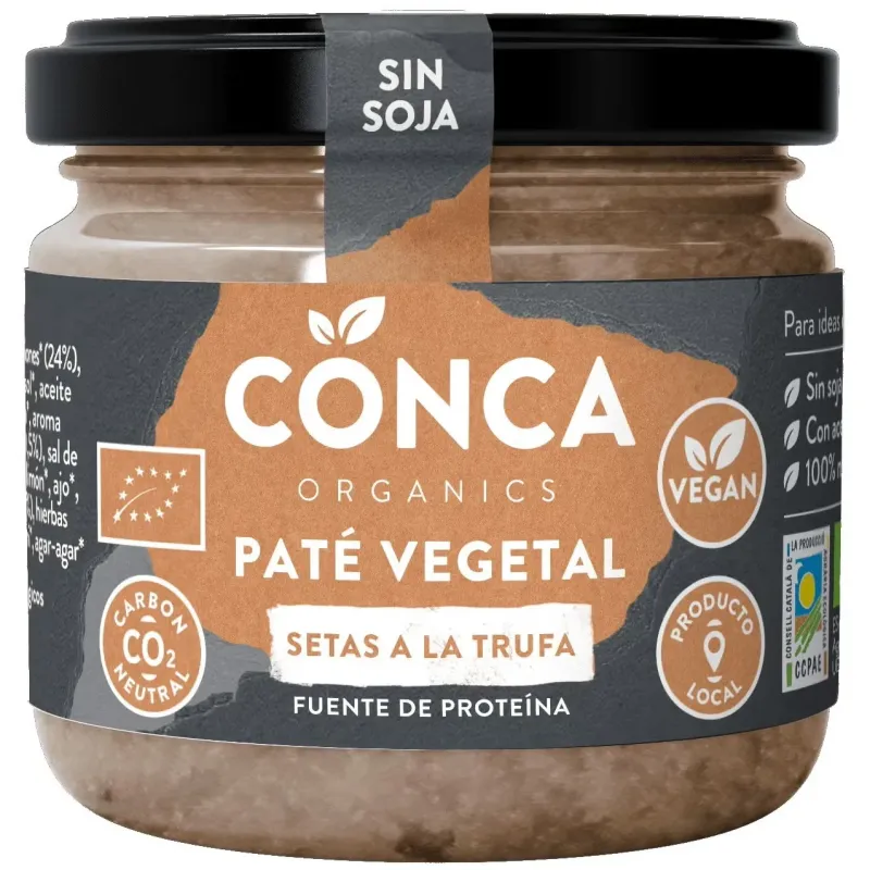 Conca organics pate vegetal setas a la trufa vegan 110g | Farmacia Barata