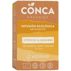 Conca organics cítricos y jengibre infusión eco 12uds