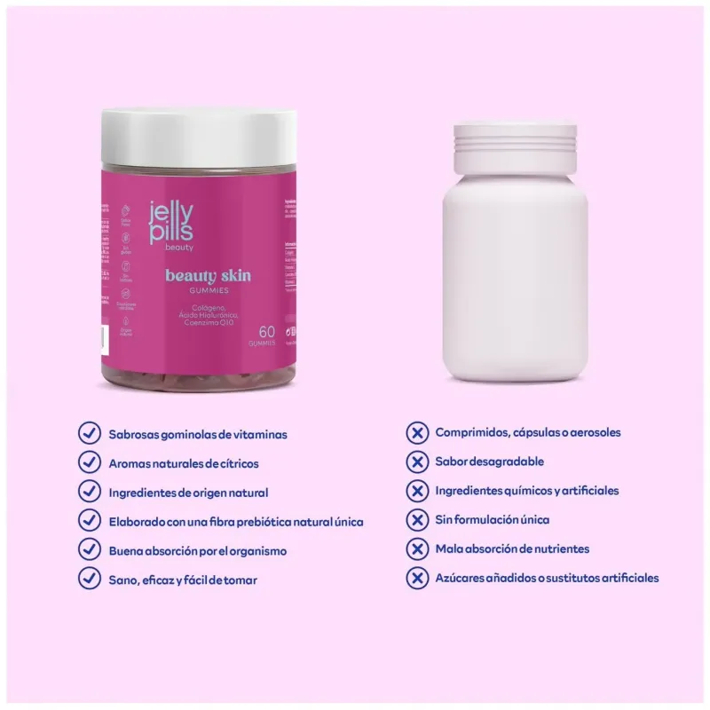 Jelly pills® beauty skin colagen gummies 60uds | Farmacia Barata