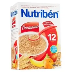 Nutriben desayuno copos trigo frutas 750gr.+12m