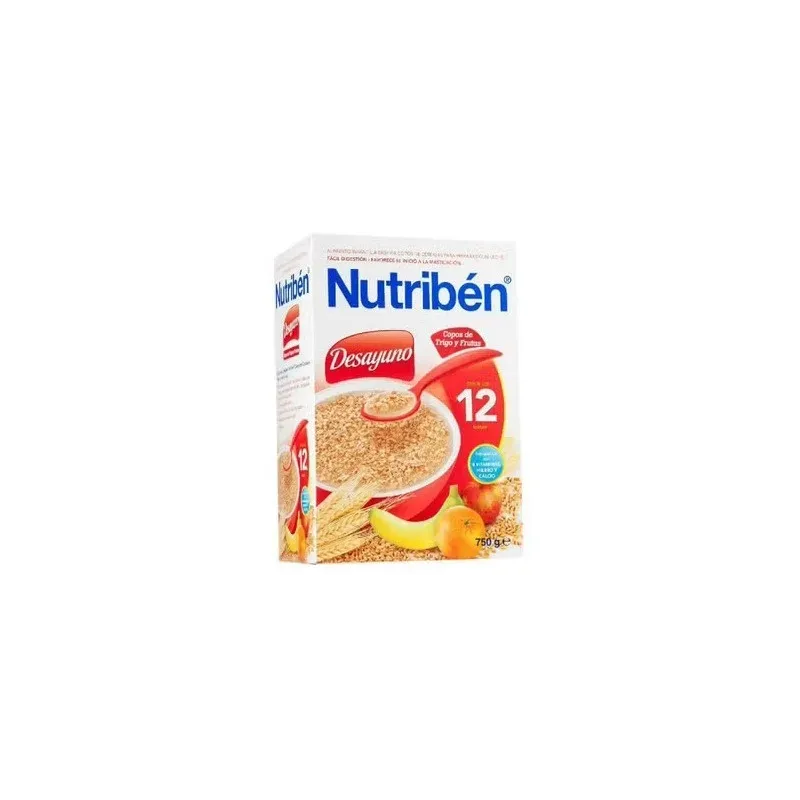 Nutriben desayuno copos trigo frutas 750gr.+12m | Farmacia Barata