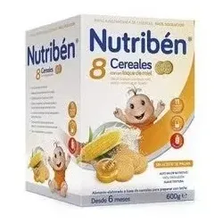 Nutriben papilla 8 cereales toque de miel y galletas maria lata