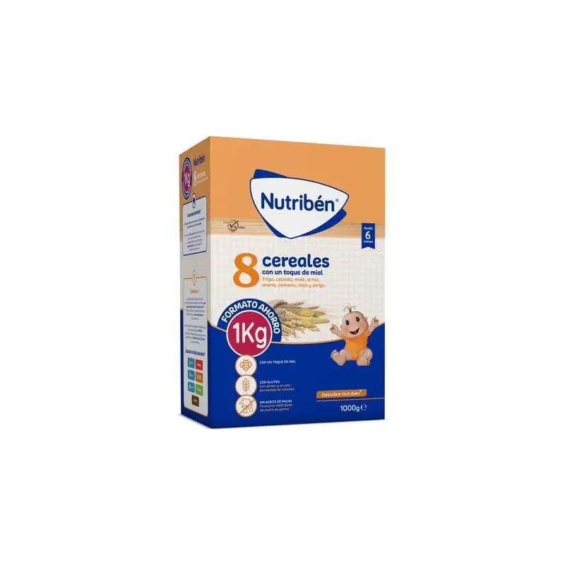 Nutriben 8 cereales miel 1000gr. | Farmacia Barata