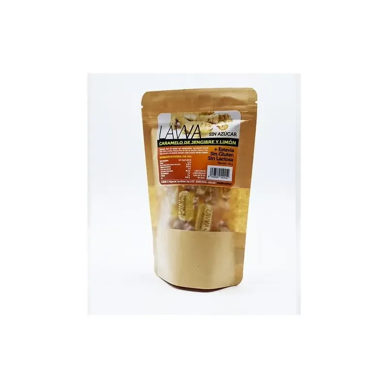 Lavva caramelos jengibre y limon con stevia 100g | Farmacia Barata