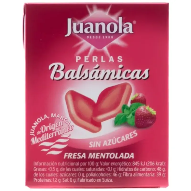 Juanola® perlas balsámicas sabor fresa 25g | Farmacia Barata