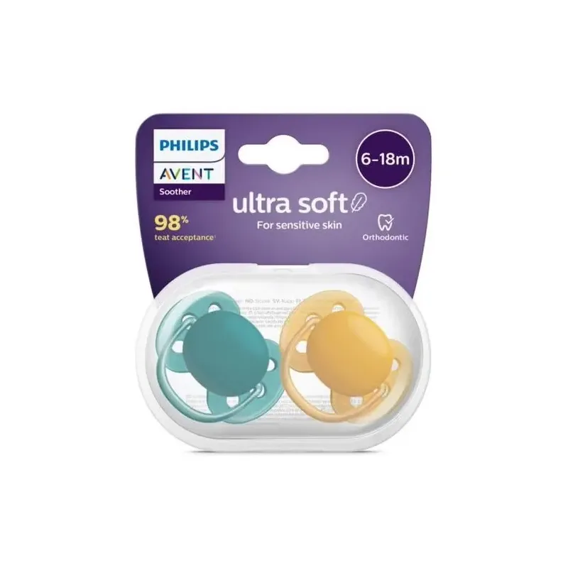 Philips avent chupete silicona ultra soft 6 - 18 meses 2uds | Farmacia Barata Philips avent chupete silicona ultra soft 6 - 18 meses 2uds | Farmacia Barata