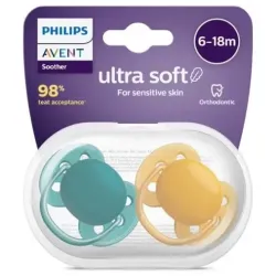 Philips avent chupete silicona ultra soft 6 - 18 meses 2uds | Farmacia Barata Philips avent chupete silicona ultra soft 6 - 18 meses 2uds | Farmacia Barata