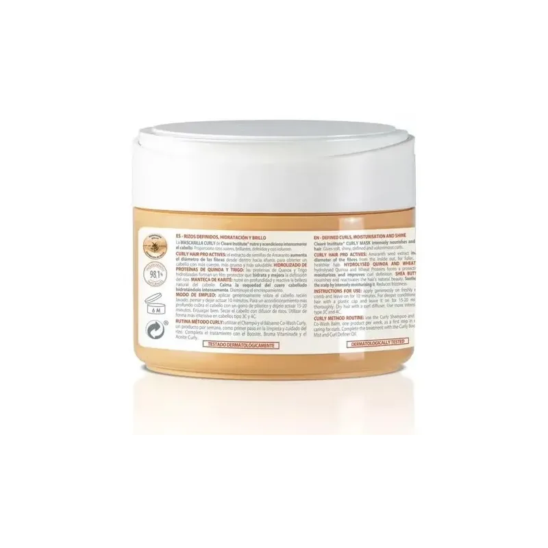 Cleare institute mascarilla curly 300ml | Farmacia Barata
