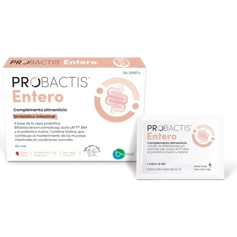 Probactis entero kids fresa 8sbrs. | Farmacia Barata