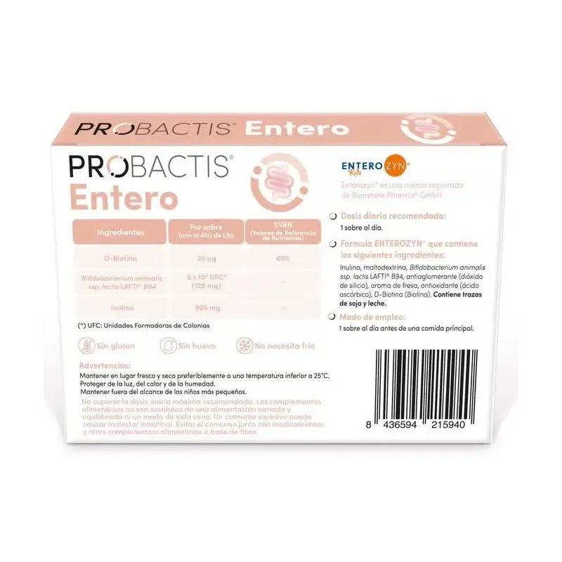 Probactis entero kids fresa 8sbrs. | Farmacia Barata