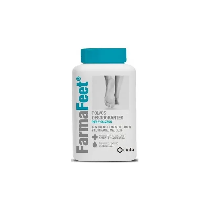 Farmafeet polvos desodorantes pies 75gr | Farmacia Barata