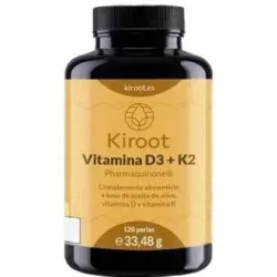 Kiroot vitamina d3 + k2 120caps | Farmacia Barata