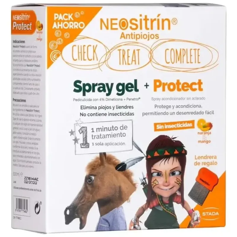 Neositrin pack spray gel 60ml + protect acondicionador 100ml | Farmacia Barata Neositrin pack spray gel 60ml + protect acondicionador 100ml | Farmacia Barata