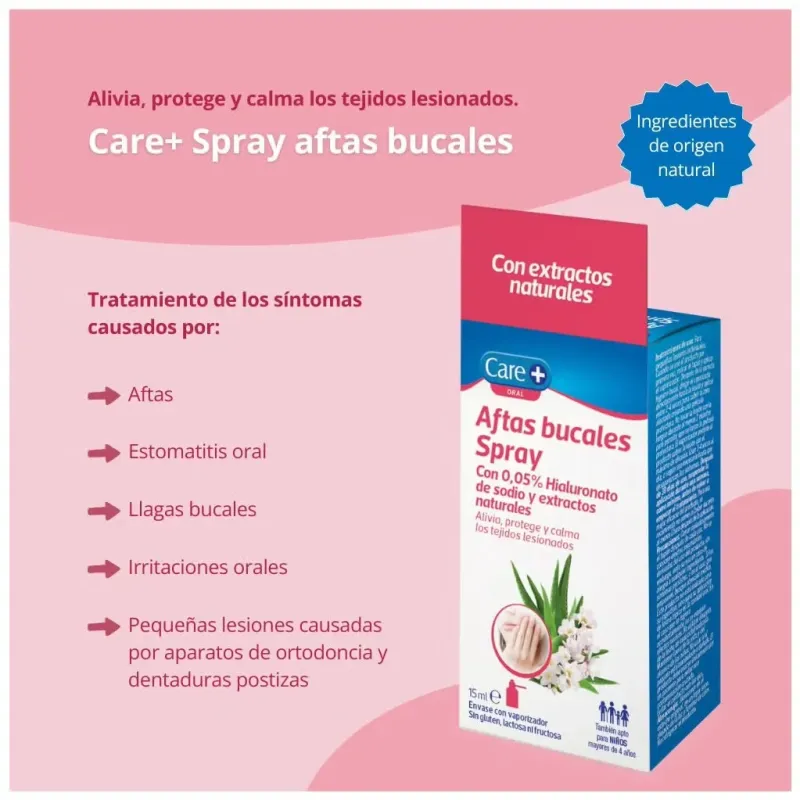 Care+ aftas spray bucal 15ml | Farmacia Barata Care+ aftas spray bucal 15ml | Farmacia Barata