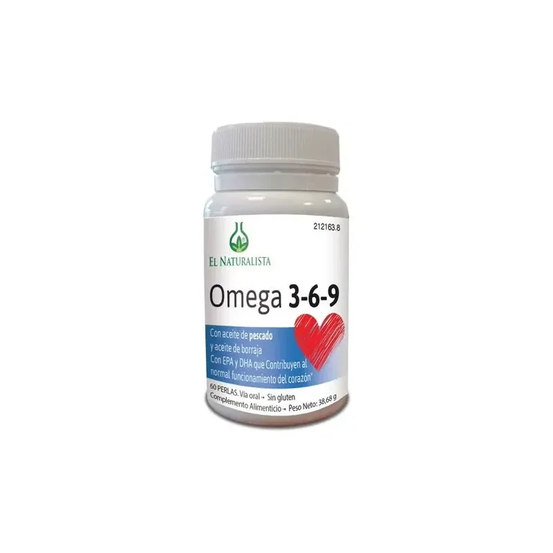 Omega 3-6-9 60perlas - el naturalista | Farmacia Barata Omega 3-6-9 60perlas - el naturalista | Farmacia Barata