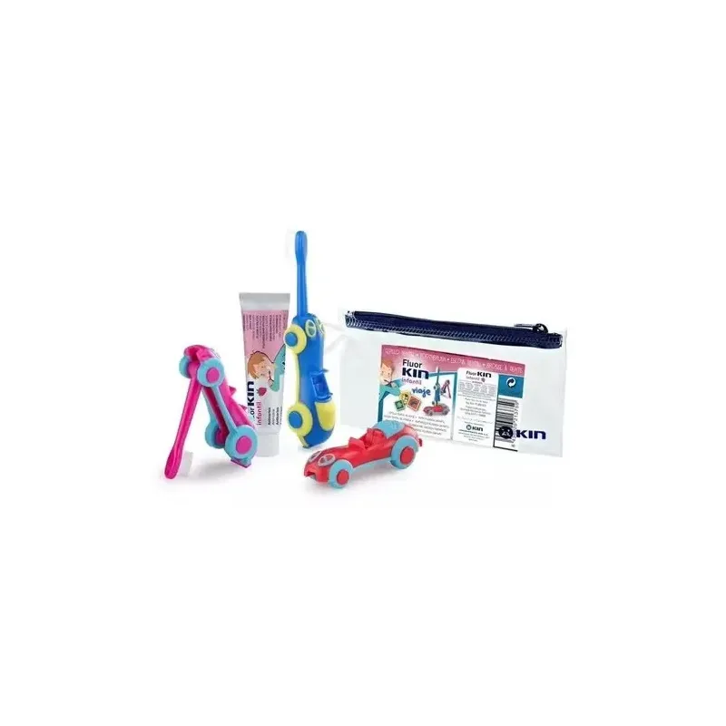 Cepillo dental kin infan cocodrilo viaje pasta 25g | Farmacia Barata