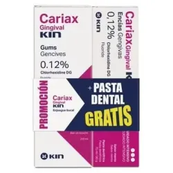 Kin cariax gingival pack colutorio 250ml + pasta dental | Farmacia Barata