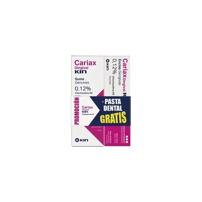 Kin cariax gingival pack colutorio 250ml + pasta dental | Farmacia Barata