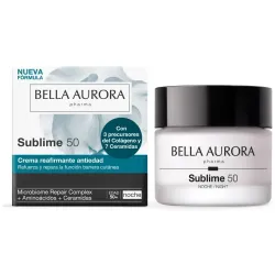 Bella Aurora Sublime 50 Crema Noche Fortalecedora Anti-Edad + 50 Años, 50 ml