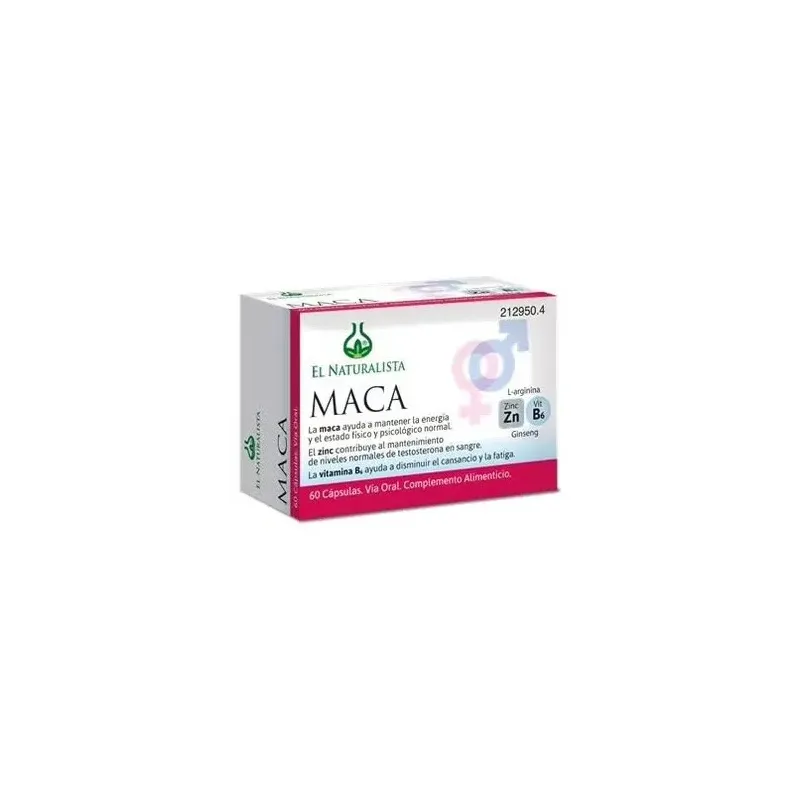 Maca 60cap. - el naturalista | Farmacia Barata Maca 60cap. - el naturalista | Farmacia Barata