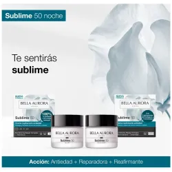 Bella aurora sublime 50 crema noche fortalecedora anti-edad +50 años 50ml | Farmacia Barata