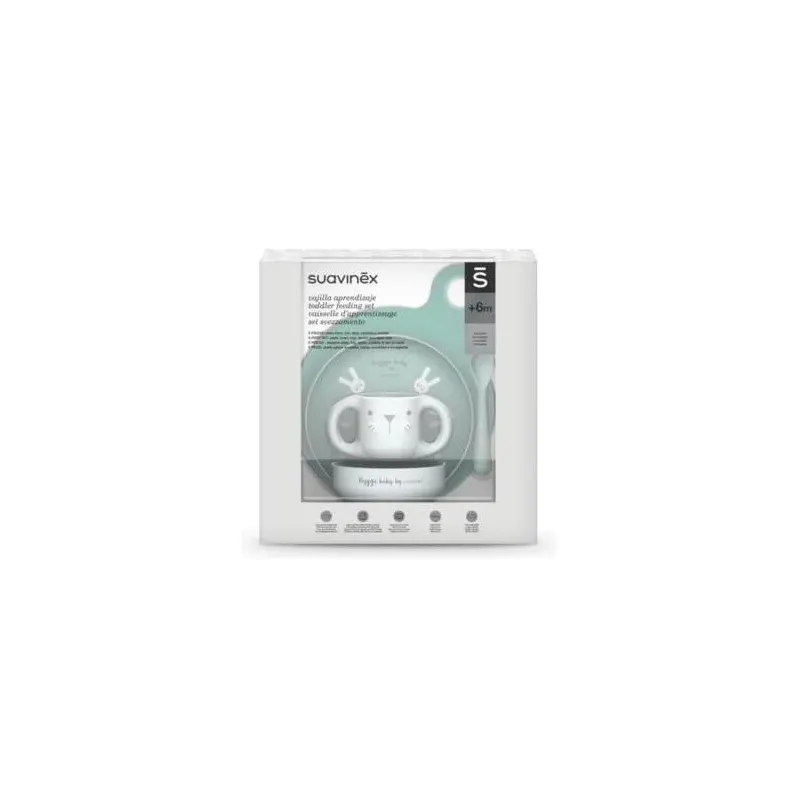 Vajilla inf mantel-bol-plato-taza-cuchara nino +6m | Farmacia Barata