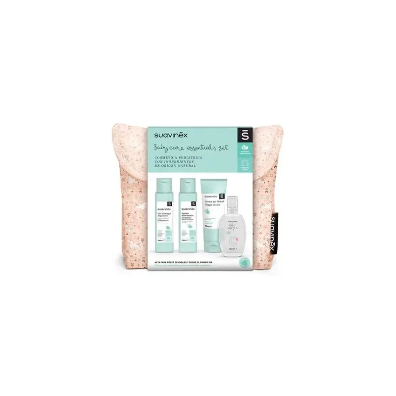 Suavinex pack neceser tela baby care essentials rosa + 4 productos | Farmacia Barata Suavinex pack neceser tela baby care essentials rosa + 4 productos | Farmacia Barata