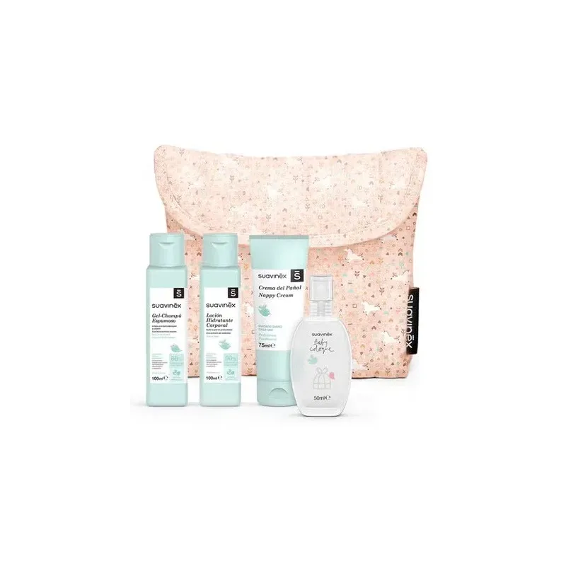 Suavinex pack neceser tela baby care essentials rosa + 4 productos | Farmacia Barata Suavinex pack neceser tela baby care essentials rosa + 4 productos | Farmacia Barata