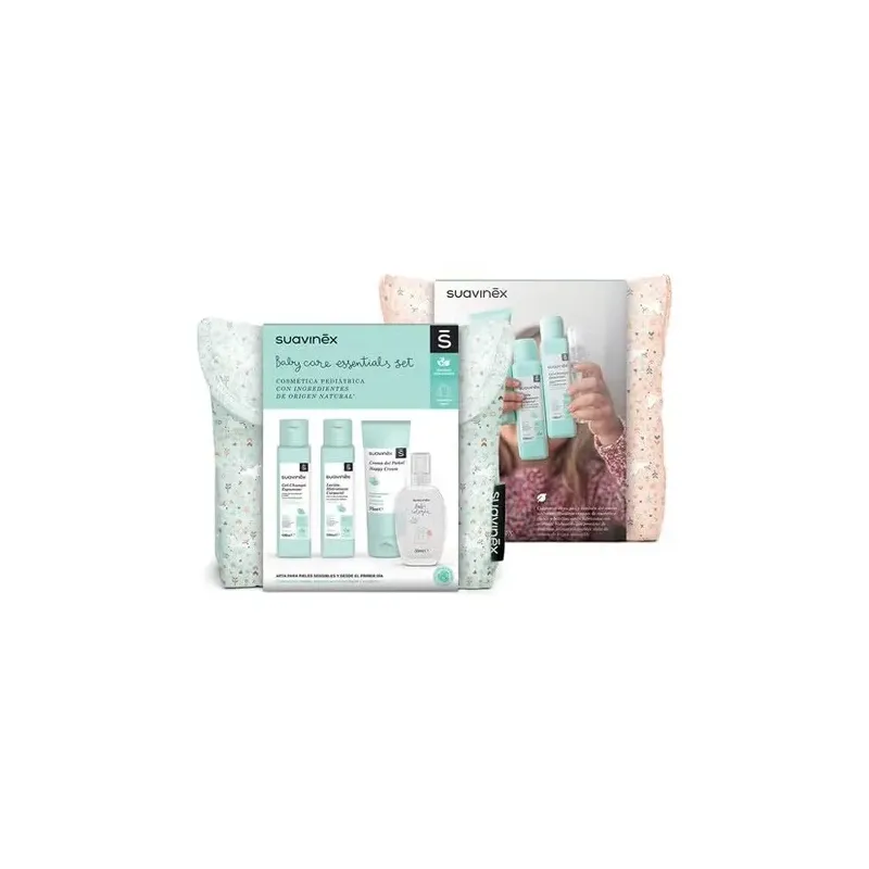 Suavinex pack neceser tela baby care essentials rosa + 4 productos | Farmacia Barata Suavinex pack neceser tela baby care essentials rosa + 4 productos | Farmacia Barata