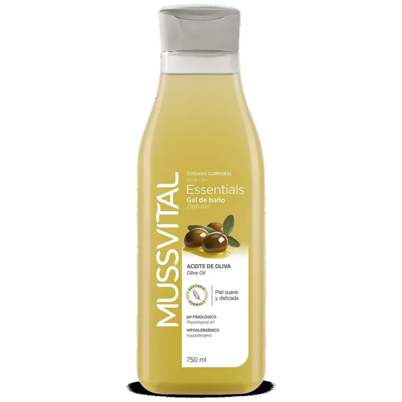 Mussvital essentials gel baño aceite de oliva 750 ml | Farmacia Barata