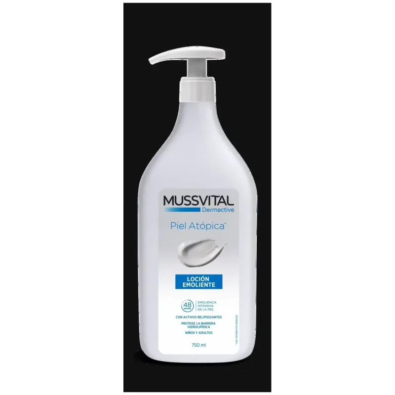 Mussvital dermactive loción emoliente piel atópica 750ml | Farmacia Barata