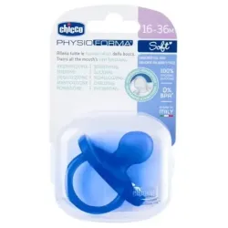 Chupete physio soft silicona anat azul 12m +1un