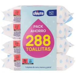 Chicco pack toallitas 4x72uds