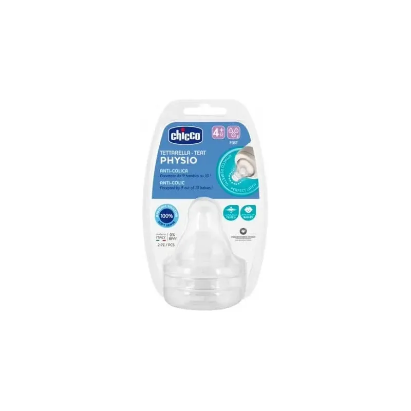Chicco tetina silicona physio 4m+ flujo rapido 2 u | Farmacia Barata Chicco tetina silicona physio 4m+ flujo rapido 2 u | Farmacia Barata