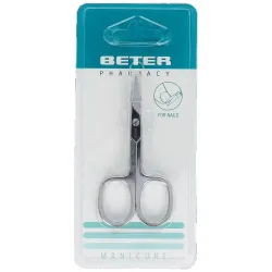 Beter tijera uñas cromada curva manicura 1ud