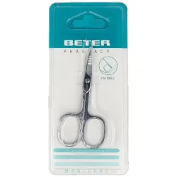 Beter tijera manicura uñas cromada recta profesional