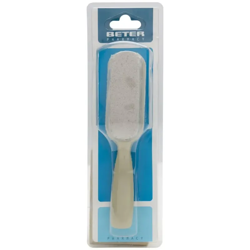 Beter piedra pómez natural con mango 17cm | Farmacia Barata