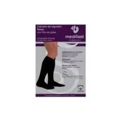 Calcetin viaje c/punt negro t/p 21-23cm 2un 230