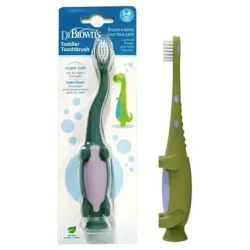 Dr brown's cepillo dental infantil dinosaurio 1 a 4 años 1ud