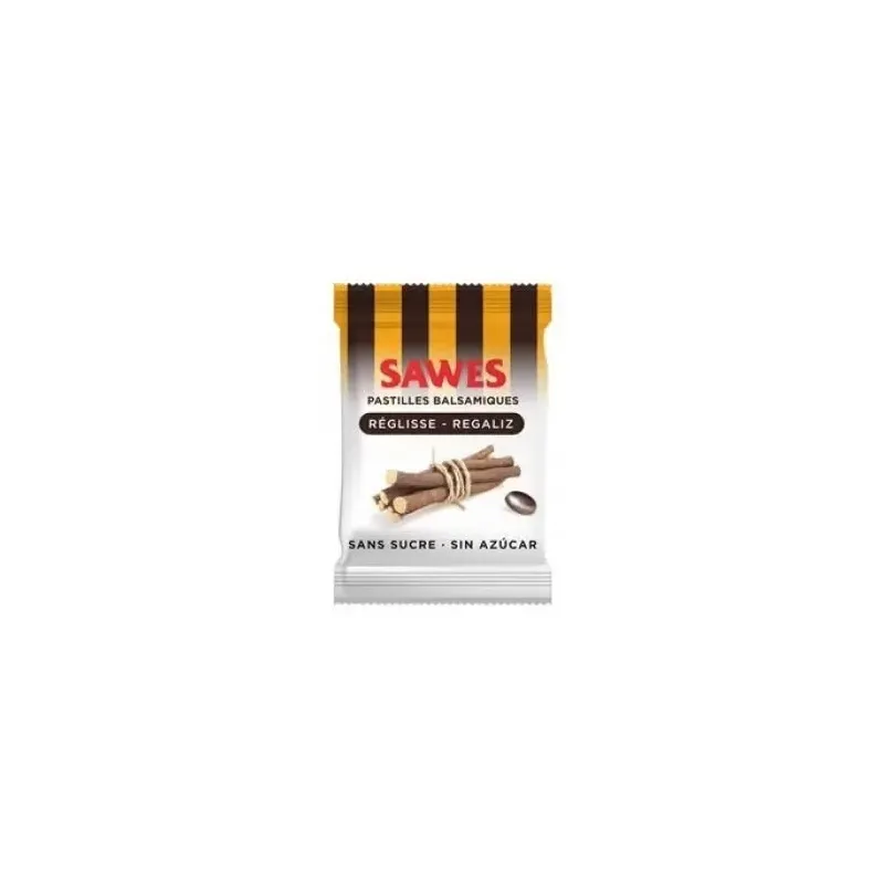 Sawes pastillas balsámicas sin azúcar sabor regaliz con vitamina c en bolsa 50g | Farmacia Barata Sawes pastillas balsámicas sin azúcar sabor regaliz con vitamina c en bolsa 50g | Farmacia Barata