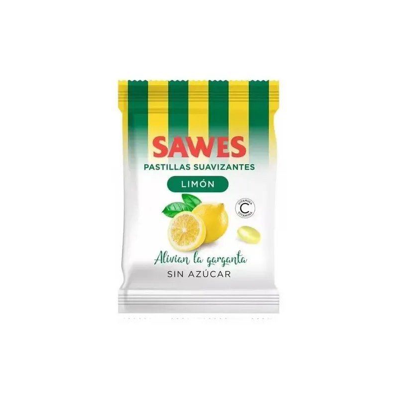 Sawes pastillas balsámicas sin azúcar sabor limón con vitamina c en bolsa 50g | Farmacia Barata Sawes pastillas balsámicas sin azúcar sabor limón con vitamina c en bolsa 50g | Farmacia Barata