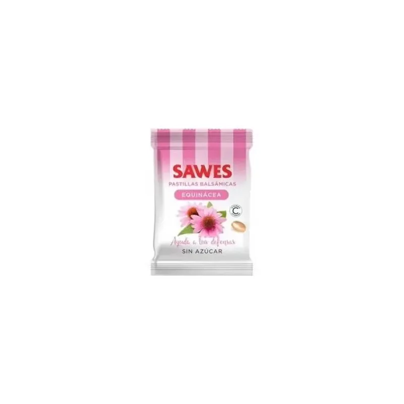 Sawes pastillas balsámicas sin azúcar sabor equinácea con vitamina c en bolsa 50g | Farmacia Barata