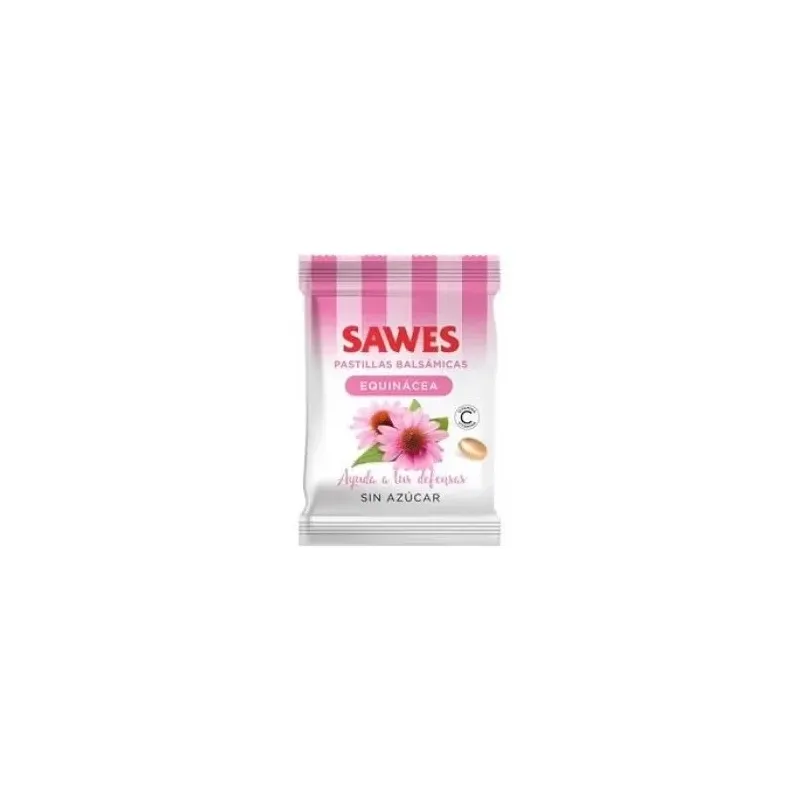 Sawes pastillas balsámicas sin azúcar sabor equinácea con vitamina c en bolsa 50g | Farmacia Barata