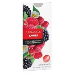 Sawes caramelos balsámicos sin azúcar sabor frutos del bosque con vit c en blister 22g | Farmacia Barata