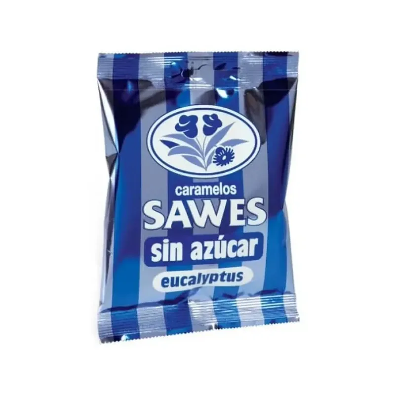 Sawes pastillas balsámicas sin azícar sabor eucalyptus en bolsa 50g | Farmacia Barata