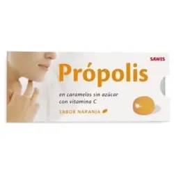 Sawes caramelos própolis sabor naranja sin azúcar 22g