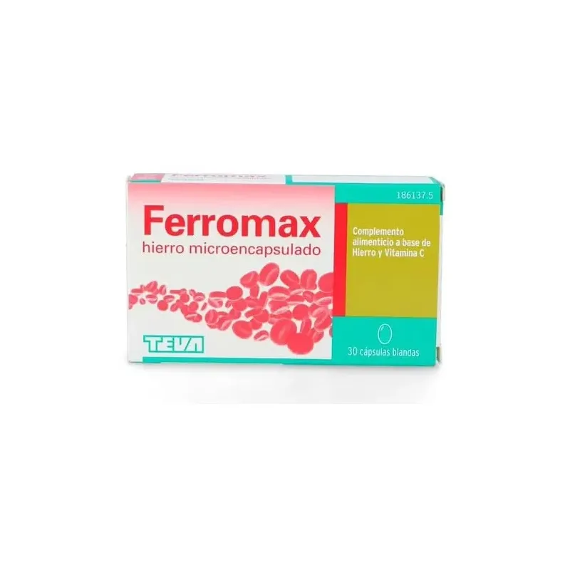 Ferromax hierro microencapsulado 30cáps | Farmacia Barata